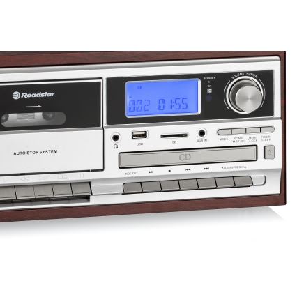 Roadstar HIF-8892 EBT - Hi-Fi система с грамофон, CD и касетен плейър 64W/230V + дистанционно управление