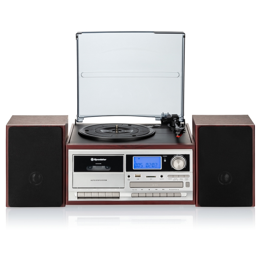 Roadstar HIF-8892 EBT - Hi-Fi система с грамофон, CD и касетен плейър 64W/230V + дистанционно управление