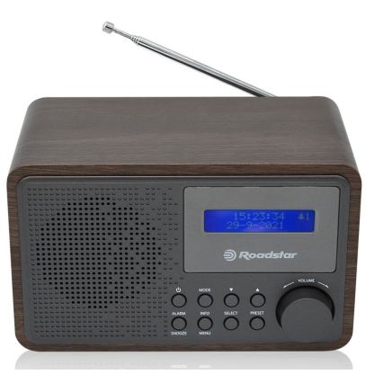 Roadstar HRA-700D+/WD - Радио с DAB+, FM и будилник 16W/230V/4xAA