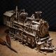 RoboTime - 3D дървен механичен пъзел Парен локомотив