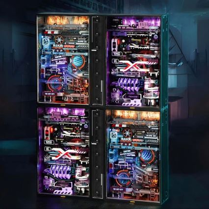 RoboTime - 3D механичен пъзел с мраморна писта Град от миналото