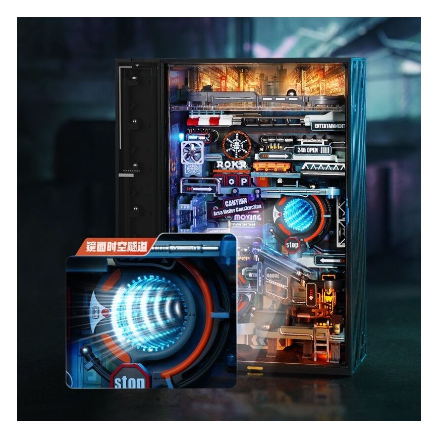 RoboTime - 3D механичен пъзел с мраморна писта Град от миналото