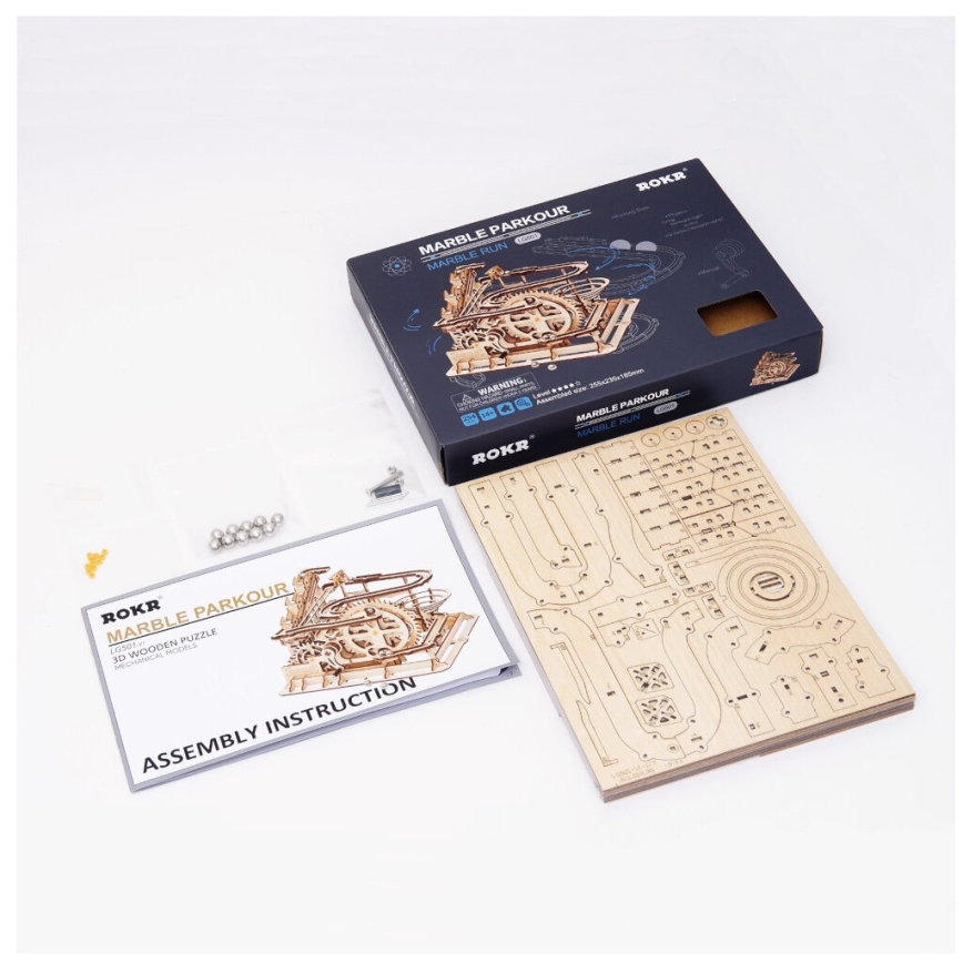 RoboTime - 3D пъзел с мраморна писта Спирала