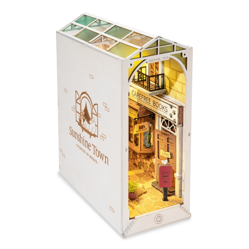 RoboTime - LED Стопер за книги Слънчев град 2xAAA