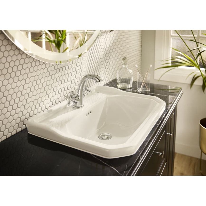 Roca A3270A5000 - Мивка за вграждане CARMEN 60x45 см керамика/бял