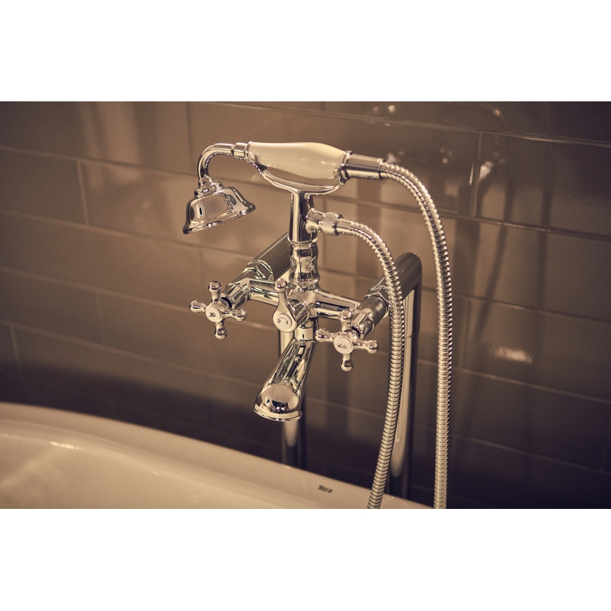 Roca A5A014BC00 - Комплект за вана с смесител CARMEN лъскав хром