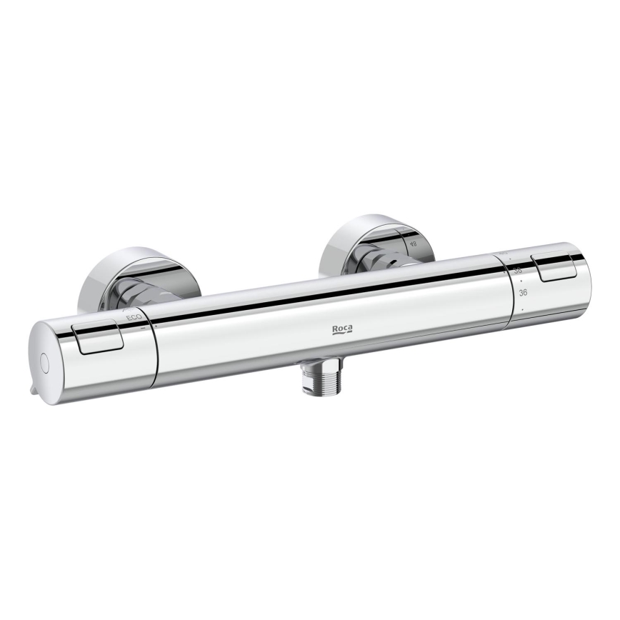 Roca A5A2E18C00 - Термостатичен душ смесител T-500, лъскав хром