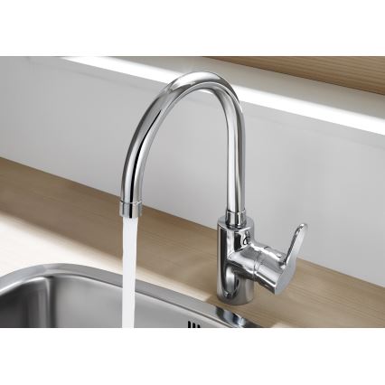 Roca A5A8409C00 - Смесител за мивка L20 32,5 см, лъскав хром