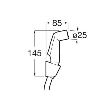 Roca A5B9130C00 - Душ за биде BE-FRESH блестящ хром
