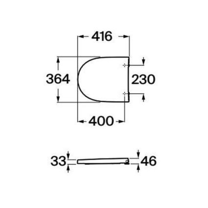 Roca A8012AC00B - Тоалетна седалка MERIDIAN с меко затваряне, supralit/бяла