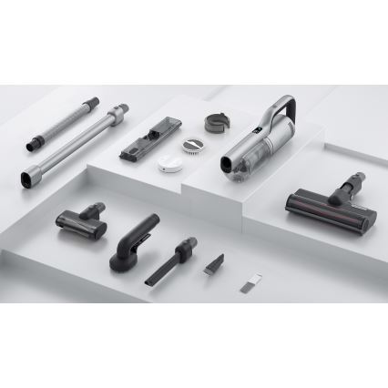 ROIDMI RI-X30PRO - Пръчковидна прахосмукачка 2в1 с OLED дисплей и аксесоари 435W/2500 mAh матов хром