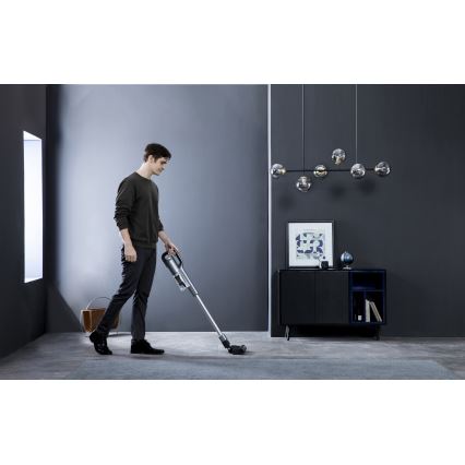 ROIDMI RI-X30PRO - Пръчковидна прахосмукачка 2в1 с OLED дисплей и аксесоари 435W/2500 mAh матов хром