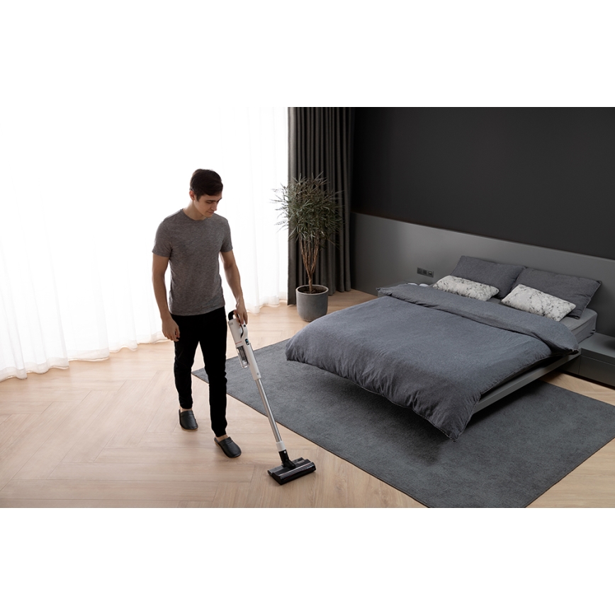 ROIDMI RI-X30PRO - Пръчковидна прахосмукачка 2в1 с OLED дисплей и аксесоари 435W/2500 mAh матов хром