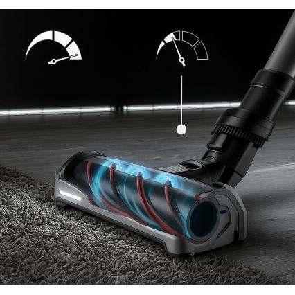Rowenta - Безжичен прахосмукач с моп X-FORCE FLEX ANIMAL AQUA AUTO 3 в 1, 480W/32,4V 2500 mAh, син