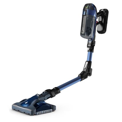 Rowenta - Безжичен прахосмукач с моп X-FORCE FLEX ANIMAL AQUA AUTO 3 в 1, 480W/32,4V 2500 mAh, син