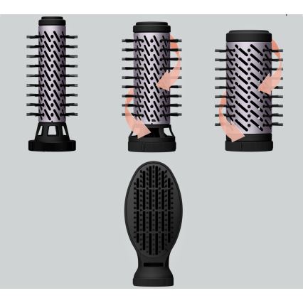 Rowenta - фен-четка BRUSH ACTIV 1000W/230V черна