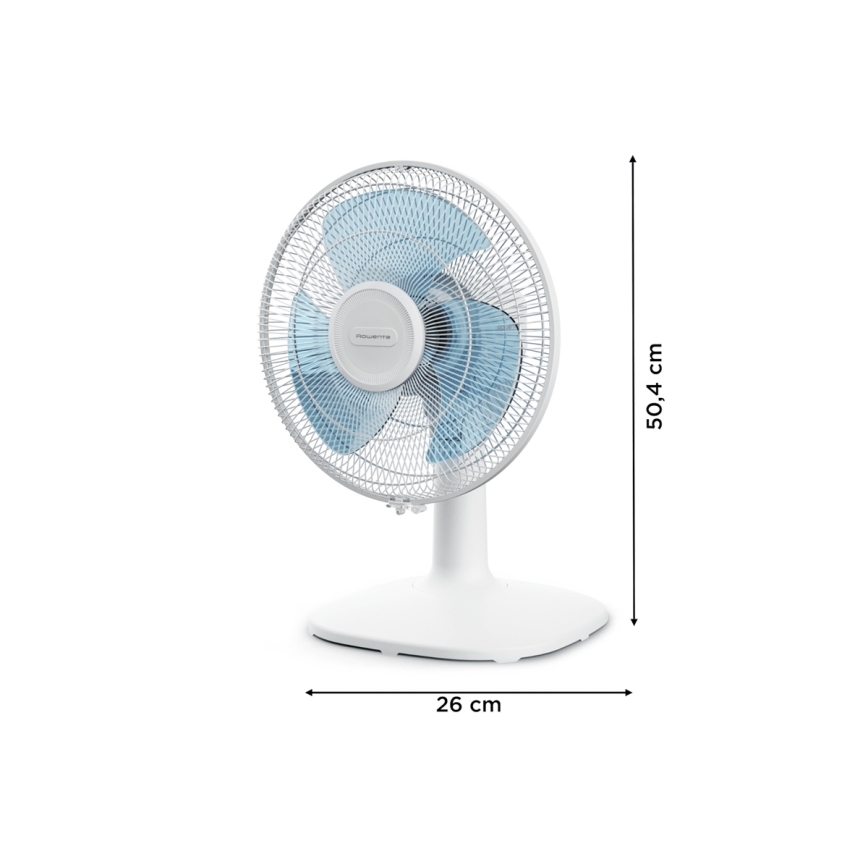 Rowenta - Настолен вентилатор ESSENTIAL 28W/230V пр. 25 см бял