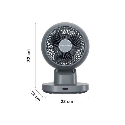 Rowenta - Настолен вентилатор TURBO SWIFT COMPACT 230V син + дистанционно управление