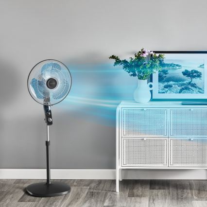 Rowenta - Вентилатор на стойка с репелент против комари ESSENTIAL+ 60W/230V 130 см черен