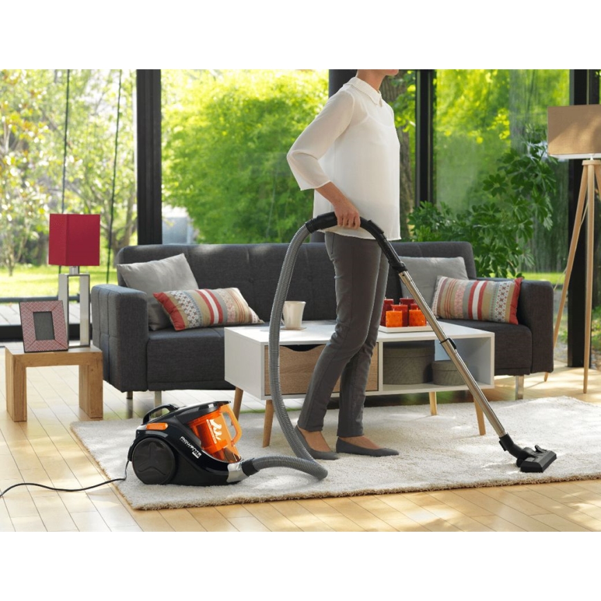 Rowenta - Прахосмукачка без торбичка COMPACT POWER 1,5l 750W/230V черен/оранжев