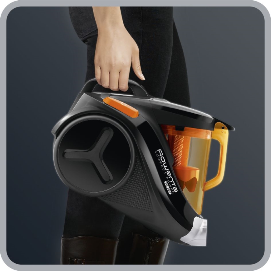 Rowenta - Прахосмукачка без торбичка COMPACT POWER 1,5l 750W/230V черен/оранжев