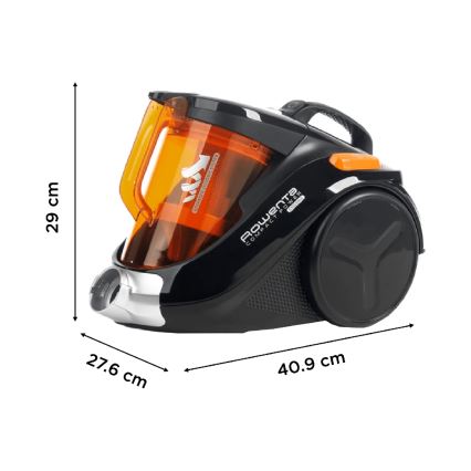 Rowenta - Прахосмукачка без торбичка COMPACT POWER 1,5l 750W/230V черен/оранжев