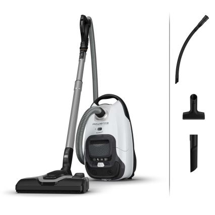 Rowenta - Прахосмукачка с торба SILENCE FORCE ALLERGY+ 4,5 л 400W/230V черно/бяло