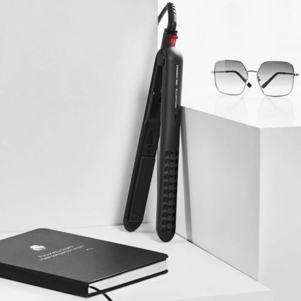 Rowenta - Преса за изправяне на коса KARL LAGERFELD OPTILISS черен