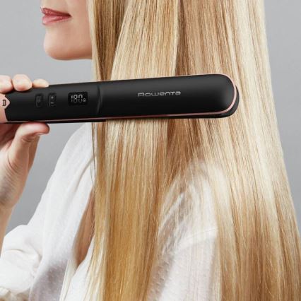 Rowenta - Преса за изправяне на коса с LCD дисплей EXPRESS SHINE 39W/230V