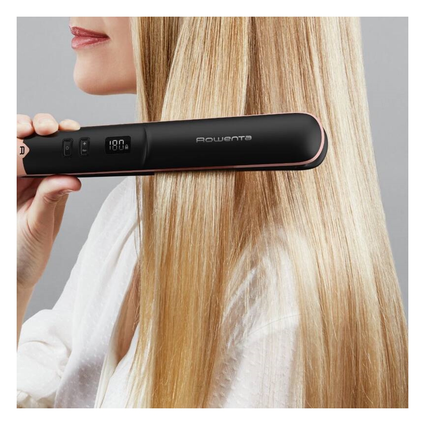 Rowenta - Преса за изправяне на коса с LCD дисплей EXPRESS SHINE 39W/230V
