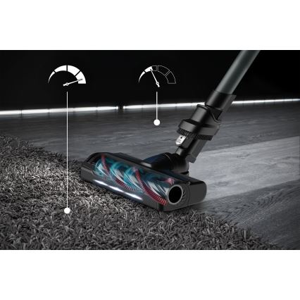 Rowenta - Пръчковидна прахосмукачка с моп X-FORCE FLEX ANIMAL AQUA AUTO 4в1 250W/25,2V 2500 mAh черен/син