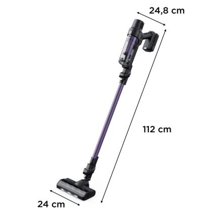 Rowenta - Пръчковидна прахосмукачка X-PERT 2в1 140W/18V 2500 mAh лилава