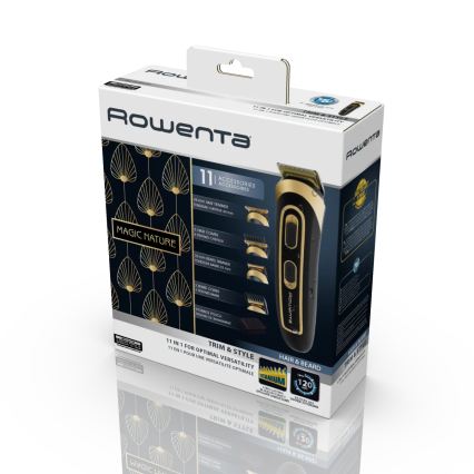Rowenta - Тример TRIM & STYLE 750 mAh черно/златисто