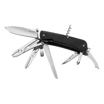 Ruike RULD51 - Мултифункционално джобно ножче TREKKER 11,4 см /17 функции черен