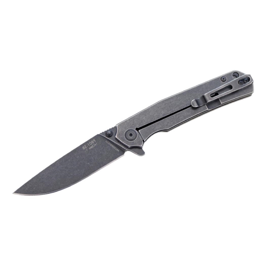 Ruike RUP801SB - Сгъваем джобен нож 20 см сив