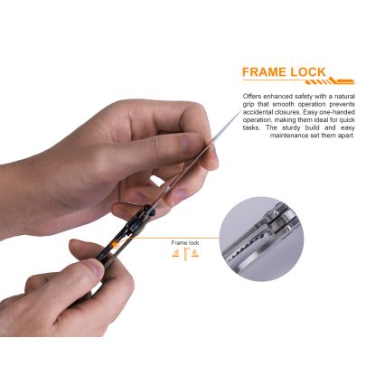 Ruike RUP801SB - Сгъваем джобен нож 20 см сив
