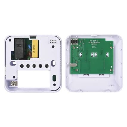 Ръчен безжичен стаен термостат 230V/16A 2xAA бял