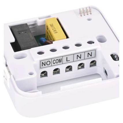 Ръчен безжичен стаен термостат 230V/16A 2xAA бял