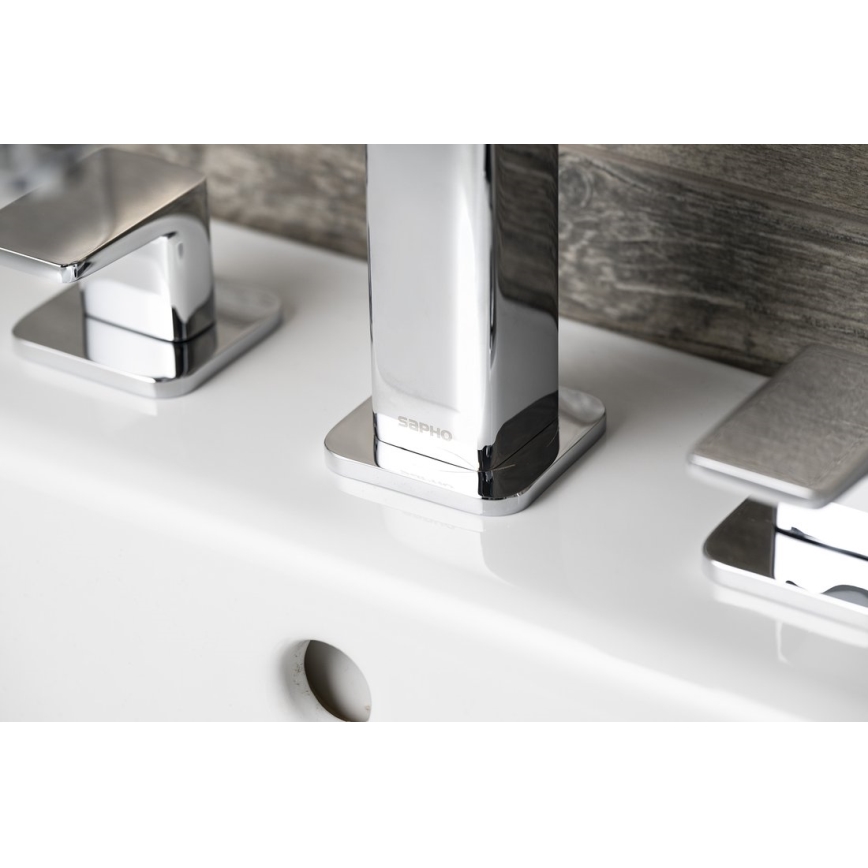 Sapho - 3-отворен смесител за мивка TURSI, лъскав хром