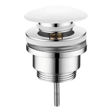 Sapho - Click-Clack клапан за умивалник Ø 6,4 см керамика/лъскав хром