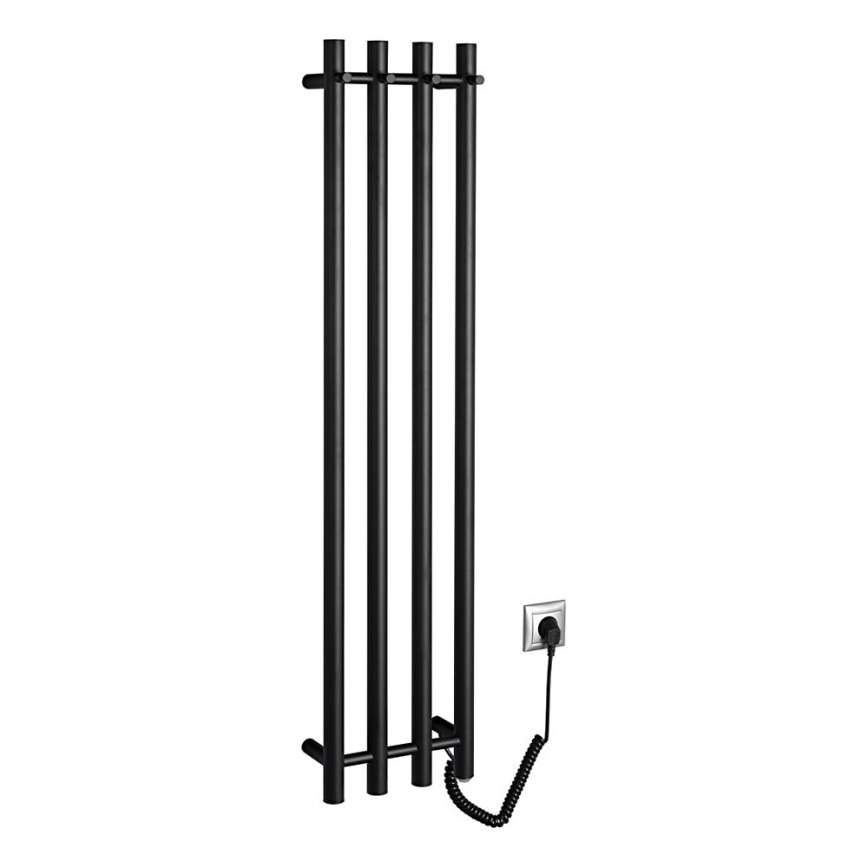 Sapho - Електрическа сушилня за кърпи PAPINADO 85W/230V 120 см матов черен дeсен