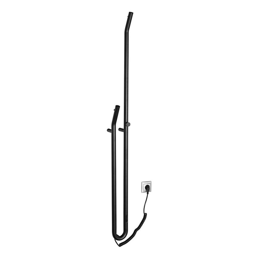 Sapho - Електрическа сушилка за кърпи с таймер DUOPASSO 45W/230V 170 см матов черен