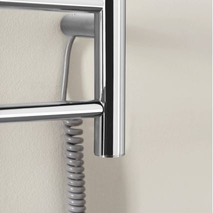 Sapho - Електрически сушилник за хавлии REDONDO 75W 90x50 cm лъскав хром кръгъл