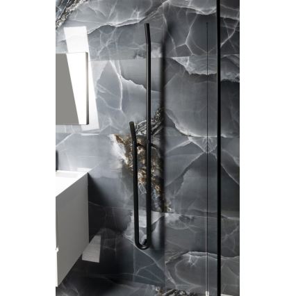 Sapho - Електрически сушилник за кърпи с таймер DUOPASSO 45W 170x12 cm матово черно