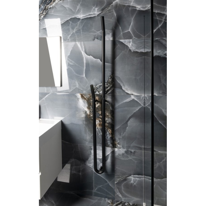 Sapho - Електрически сушилник за кърпи с таймер DUOPASSO 45W 170x12 cm матово черно