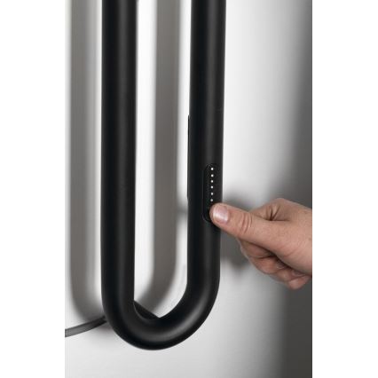 Sapho - Електрически сушилник за кърпи с таймер DUOPASSO 45W 170x12 cm матово черно