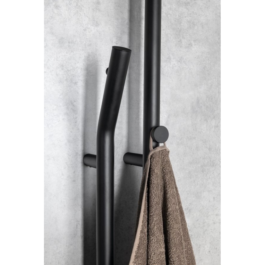 Sapho - Електрически сушилник за кърпи с таймер DUOPASSO 45W 170x12 cm матово черно