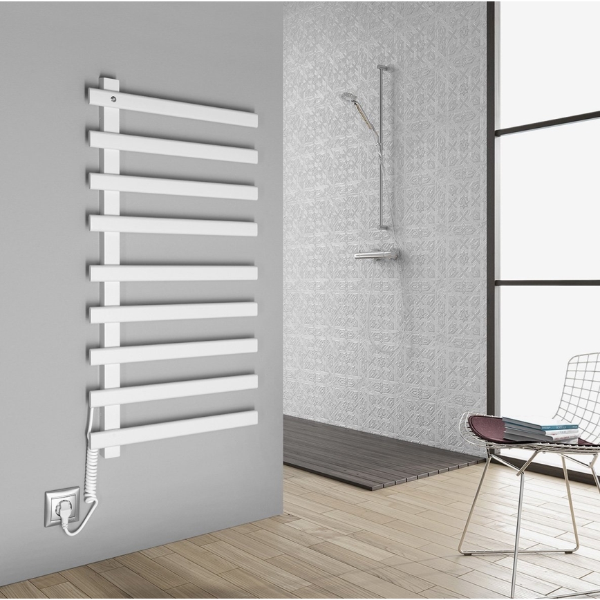 Sapho - Електрически сушилник за кърпи ELCOR 128W 92x48 cm матово бяло
