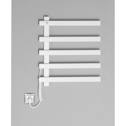 Sapho - Електрически сушилник за кърпи ELCOR 63W 52x48 cm матов бял