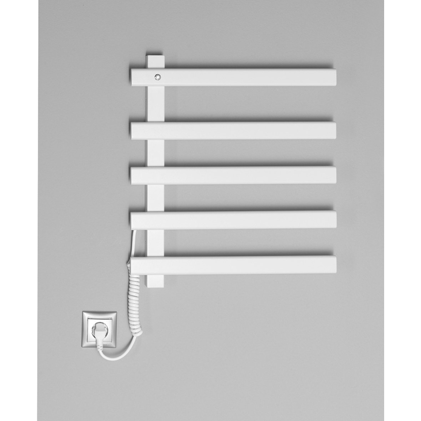 Sapho - Електрически сушилник за кърпи ELCOR 63W 52x48 cm матов бял